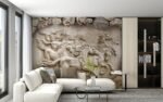 Livin'luxe 3D Horse Relief Wall Mural, - Image 6