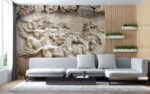 Livin'luxe 3D Horse Relief Wall Mural, - Image 4