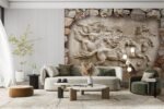 Livin'luxe 3D Horse Relief Wall Mural, - Image 5