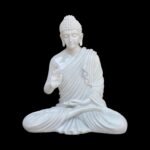 Dimension Scale View of Marble Dust Lord Shiva Statue for Home Mandir