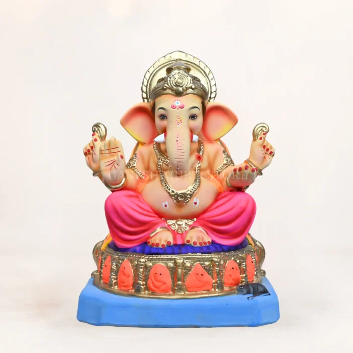 Ashtavinayak Pink Dhoti 15 Inch Eco Friendly Ganpati Idol