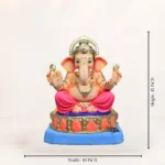 Ashtavinayak Pink Dhoti 15 Inch Eco Friendly Ganpati Idol