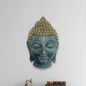 Buddha Face Wall Hanging 3D Wall Art Sculpture 27.5x17 Inches