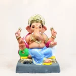 Coach Dubble Load Blue Dhoti 12 Inch Eco Friendly Shadu Mati Ganpati Murti KP