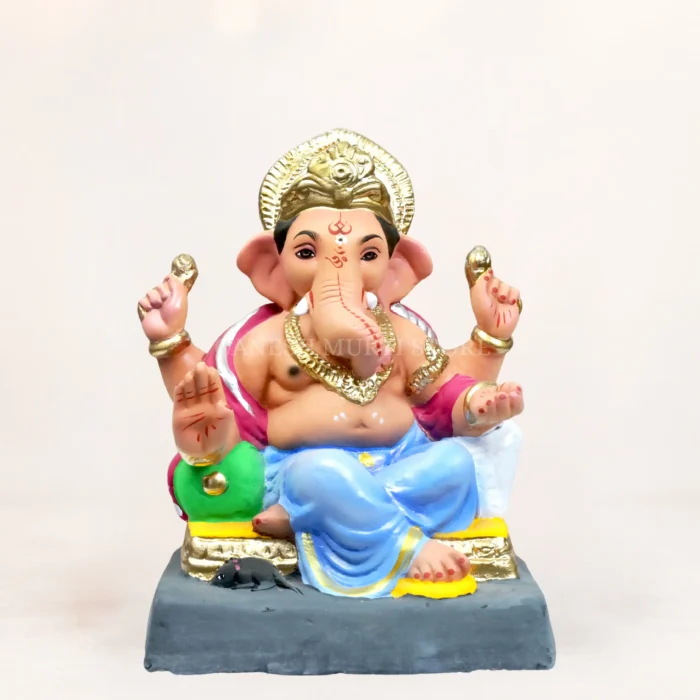 Coach-Dubble-Load-Blue-12-inch-Eco-Friendly-Ganpati-Murti-KP-M-700x700 Coach Dubble Load Blue Dhoti 12 Inch Eco Friendly Shadu Mati Ganpati Murti KP