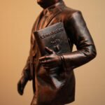 Dr B R Ambedkar 12 Inch Standing Statue showing another angle with clear features