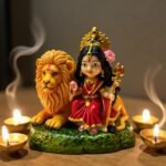 Durga Mata Idol for Car Dashboard Home Decor Divine Blessings Murti Gallery View