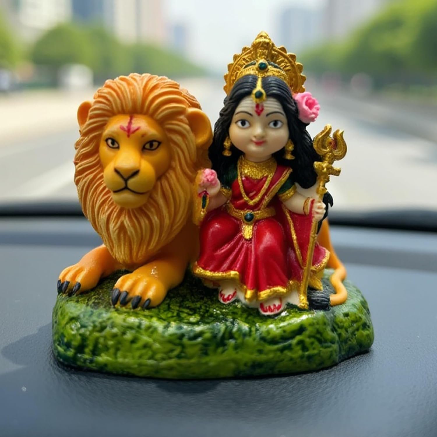 Durga MATA Idol for Car Dashboard, Home Durga ji Murti Navratri Durga MATA Idol for Car Dashboard Home Decor Durga ji Murti Navratri