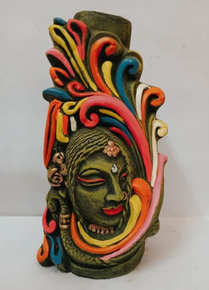 Fine crafted vintage design terracotta flower vase decorative showpiece measuring 24 cm for home decor