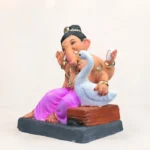 Hans Baal Pink 12 Inch Eco Friendly Shadu Mati Ganesh Idol KP