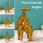 Handcrafted Brass Shirdi Sai Baba Statue All Angles View 15 cm Religious Idol