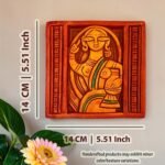 Handcrafted Tribal Lady Terracotta Wall Art 5.5 Inch - Size and Dimensions Guide