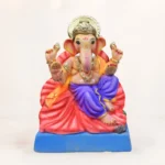 Jaswand Purple Dhoti 12 Inch Eco Friendly Shadu Mati Ganpati Murti TS