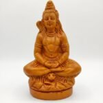 Handmade Terracotta Lord Shiva Meditating Idol in Dhyana Mudra for Home Puja