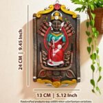 Maa Durga Murti Mahisasur Mardini Terracotta Wall Hanging Idol 9.5 Inch - Size and Dimensions Overview