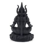 Mahayogi Shiva Idol Black UV Resin 8.89 cm Adiyogi Shiv Statue Side View