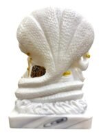 Marble Statue of Lord Vishnu and Goddess Lakshmi Back View