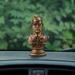 Netaji Subhas Chandra Bose Car Dashboard Idol Close Up View