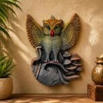 Owl Terracotta Wall Décor Hanging 8 Inch - Handcrafted Clay Wall Art
