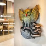 Owl Terracotta Wall Décor Hanging 8 Inch - Side Angle and Thickness Detail