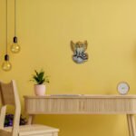 Owl Terracotta Wall Décor Hanging 8 Inch - Width and Proportion View