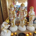Ram Darbar Murti in Marble Dust for Home Temple Puja Room
