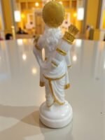 Rear View of Marble Dust Ram Darbar Murti for Home Mandir