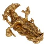 Ranganatha Swamy Vishnu Resting On Sheshnag 7.5 Inch Brass Statue Detail View S2
