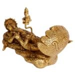 Ranganatha Swamy Vishnu Resting On Sheshnag 7.5 Inch Brass Statue Gallery View