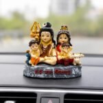 Shiva Parivar for Car Dashboard Compact Size View for Car Altar and Home Temple