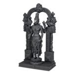 Tirupati Balaji idol in black UV resin showing back view details