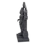 Tirupati Balaji Idol in black UV resin with standing pose and Varad Mudra