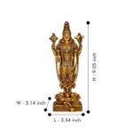 Venkateshwar Balaji Lord Tirupati Balaji Idol Size and Dimension View