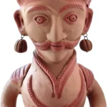 Handcrafted Indian terracotta musician figurine showcasing traditional folk art for home decor